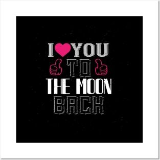 To The Moon Back Posters and Art